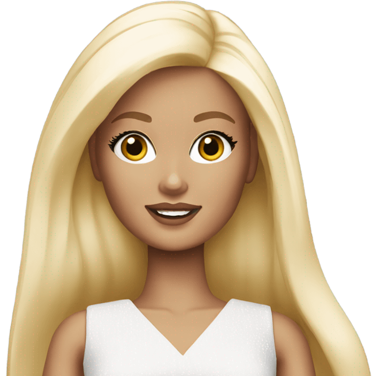 White Barbie emoji