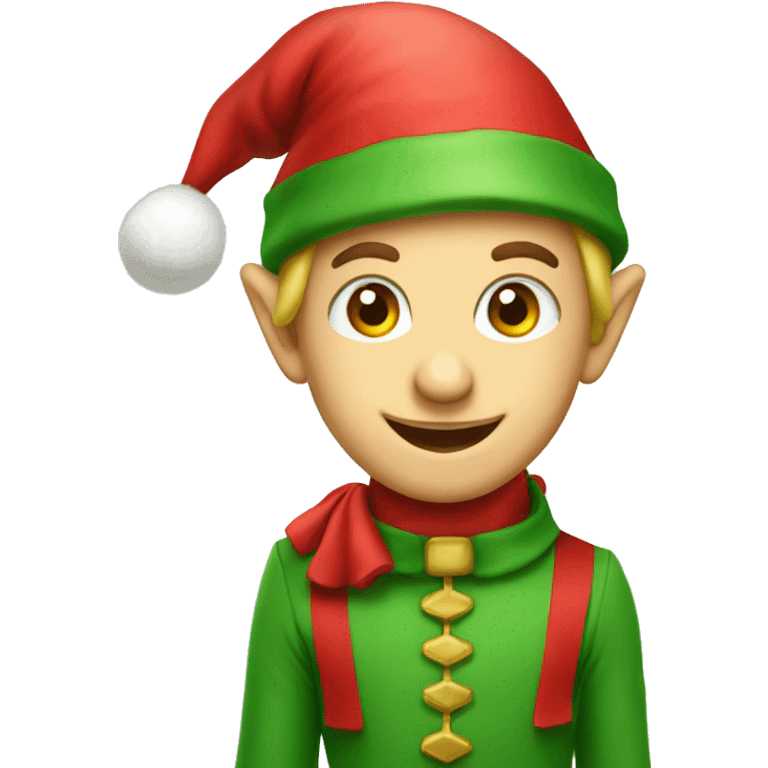 sweet christmas elf emoji