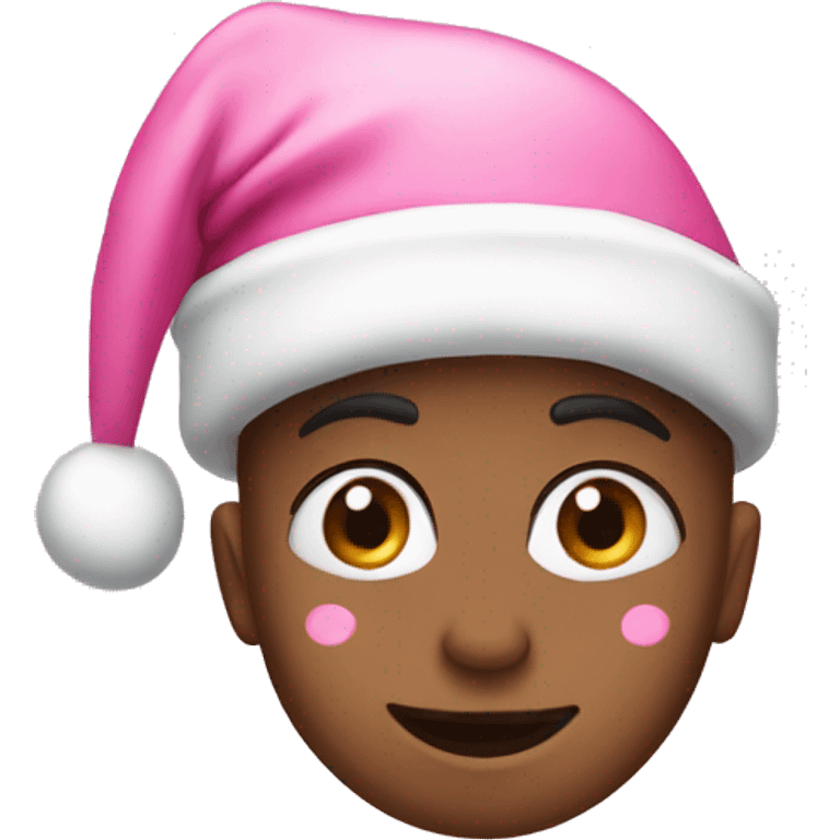 Pink Christmas emoji