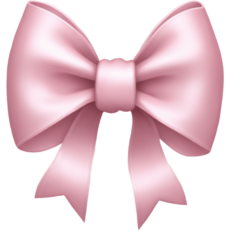 pale pink bow emoji