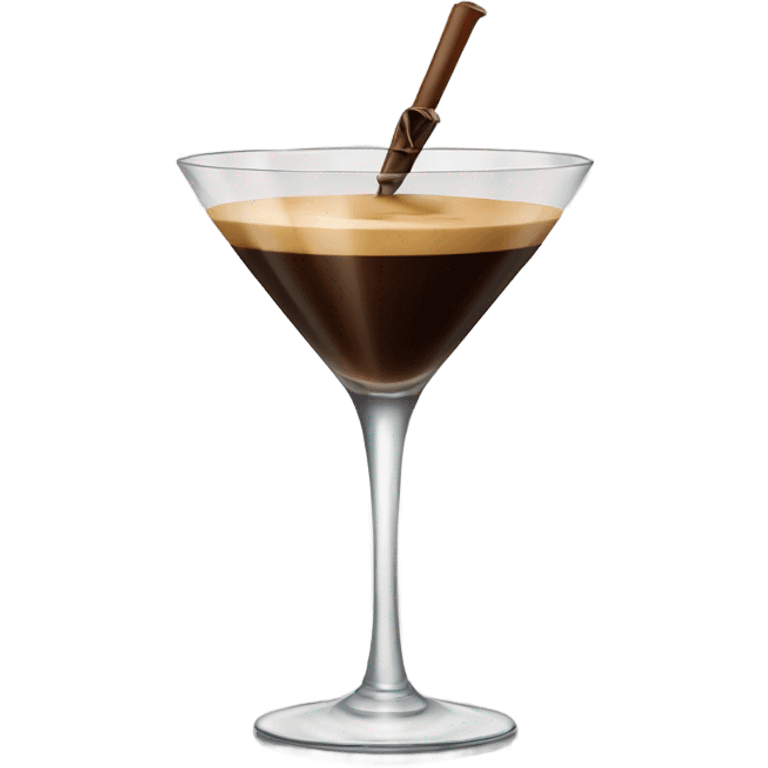 Espresso martini in tall glass emoji