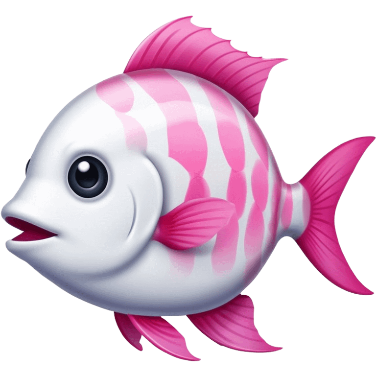 white pink-fish emoji