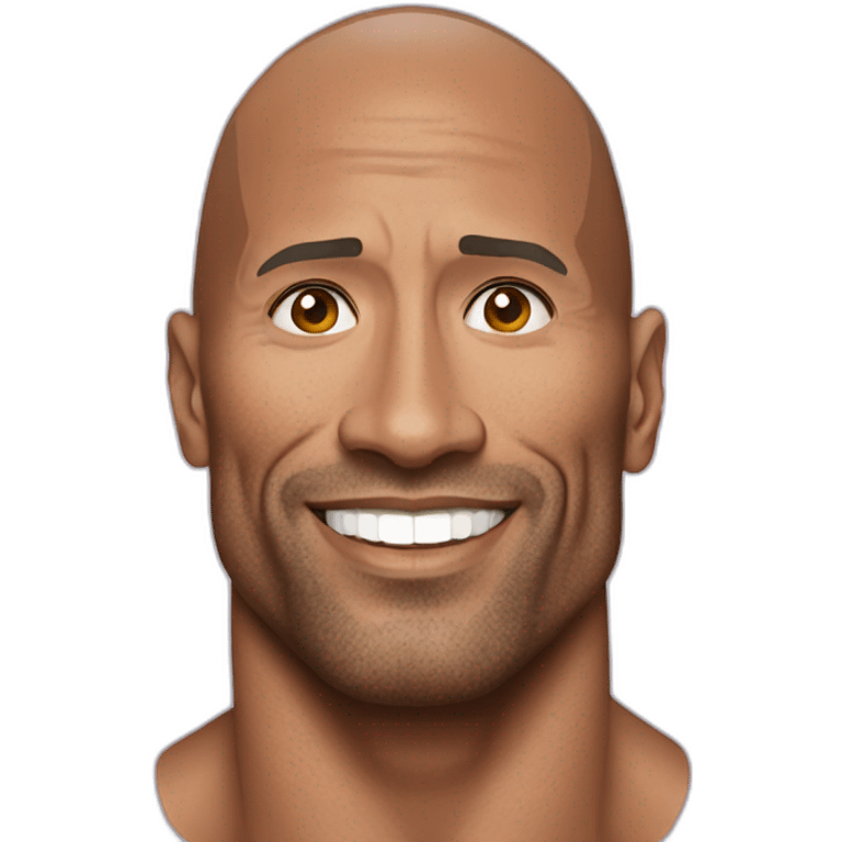 Dwayne Johnson in unicorn  emoji