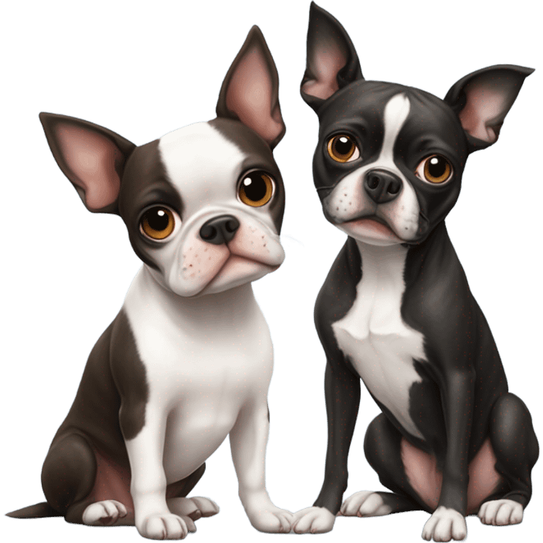 Boston terrier pitbull chihuahua  emoji