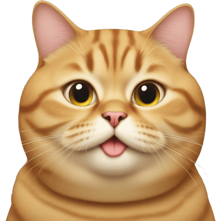 Extremely fat cat emoji