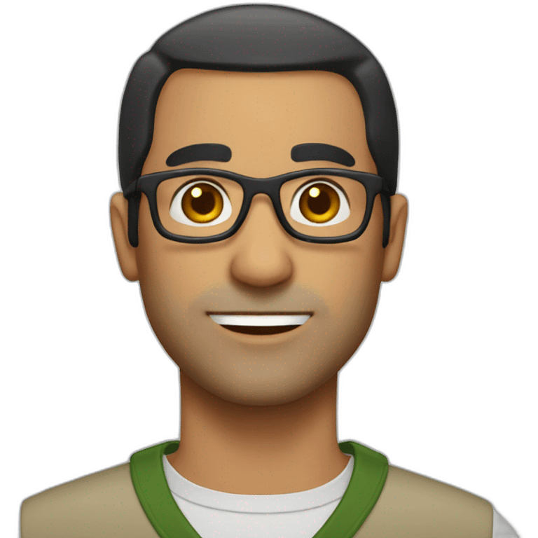 Balding-black-haired-middle-eastern-man-with-glasses emoji