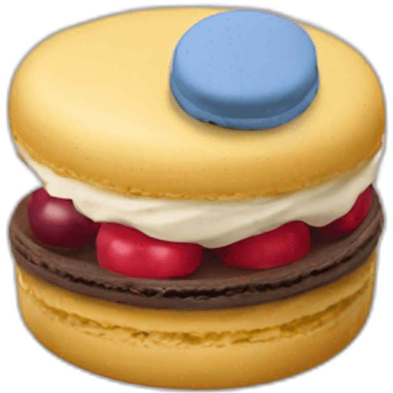 Macron sur macaron emoji