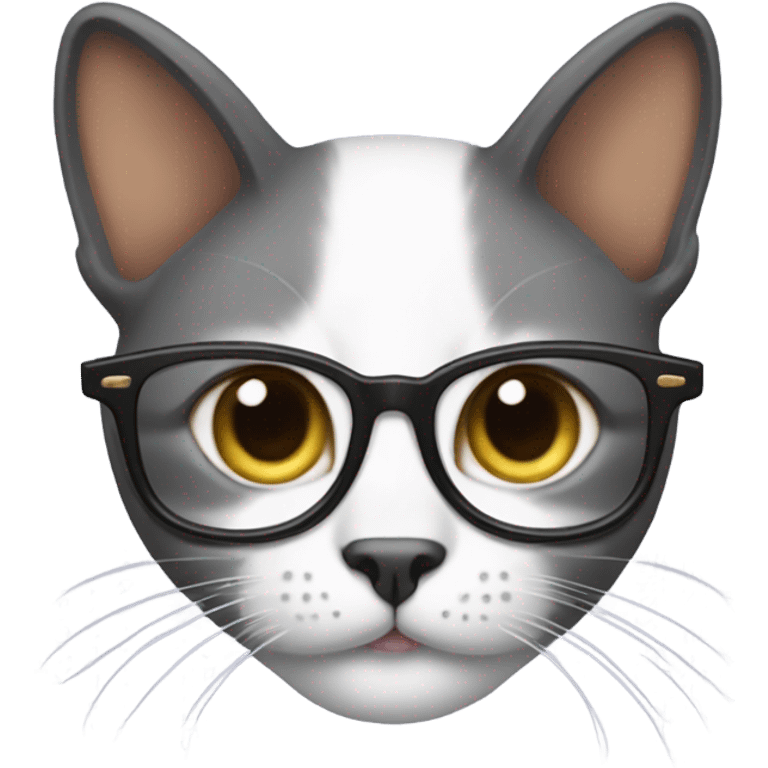 Cat with glasses  emoji