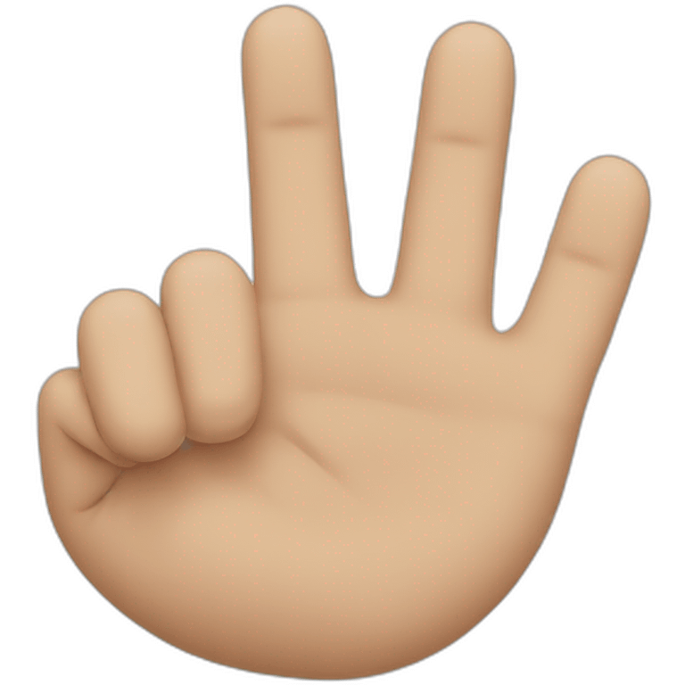 3 fingers emoji