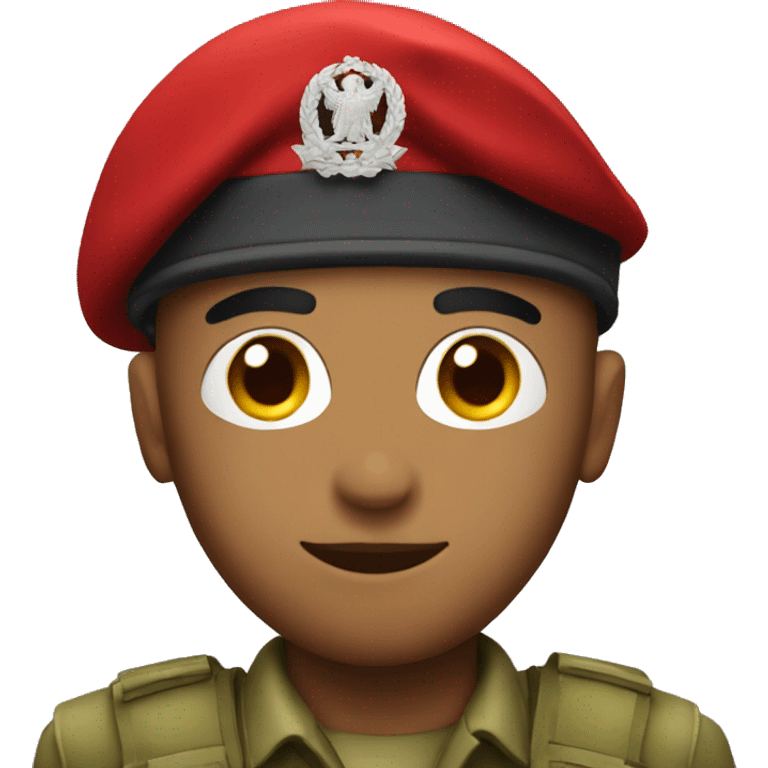 soldier with a red beret emoji