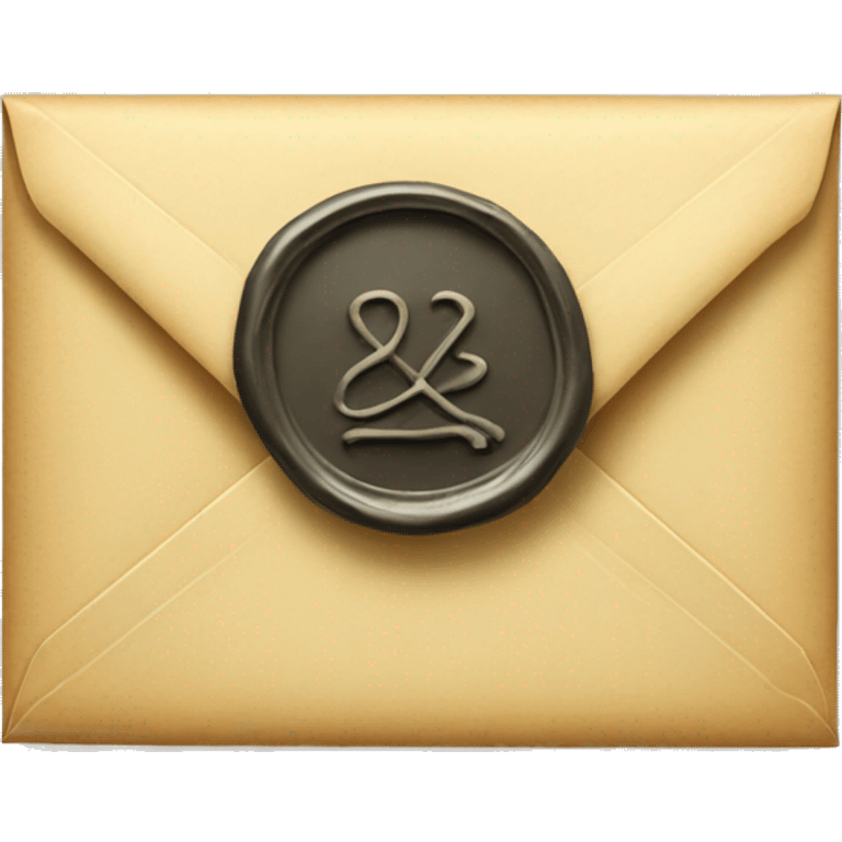 an envelope with a wax seal emoji