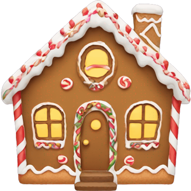 Gingerbread house emoji