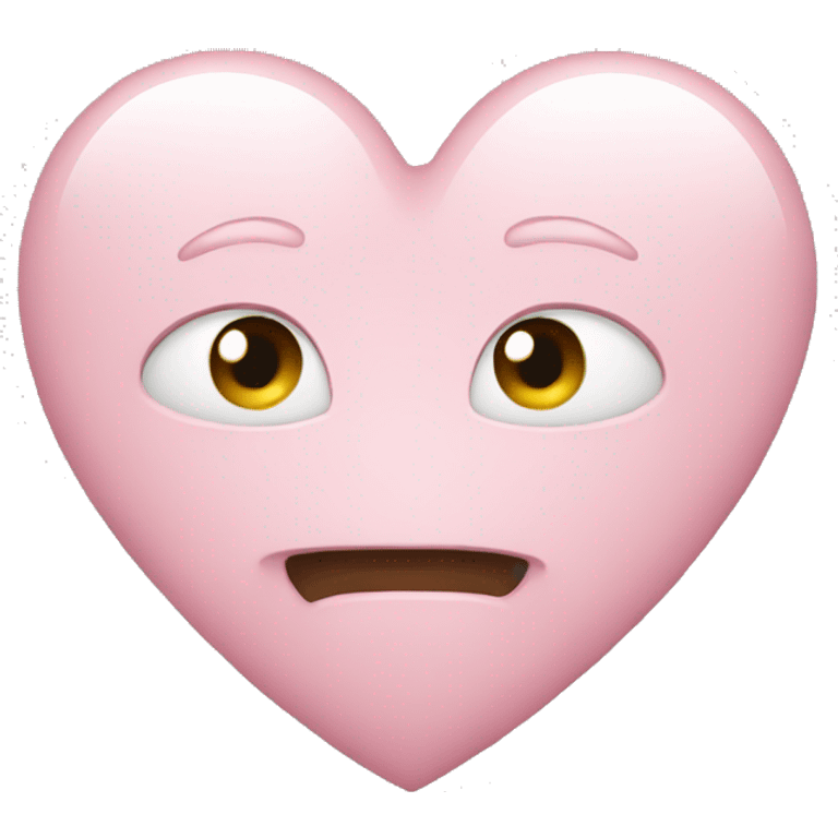 Light pink heart  emoji