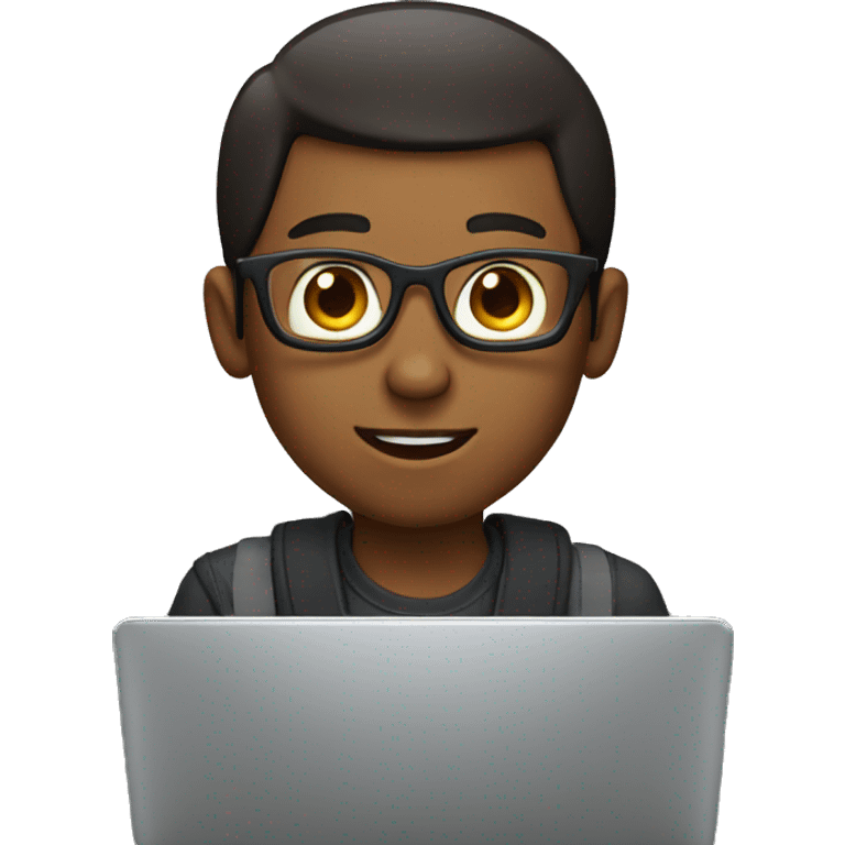 laptop boy emoji