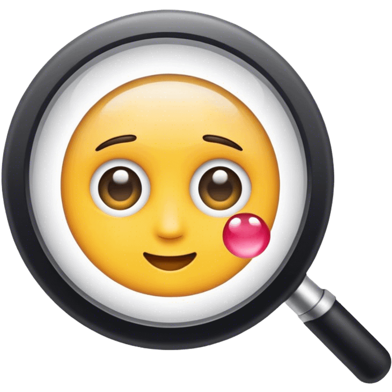 artist palete under magnifying glass emoji