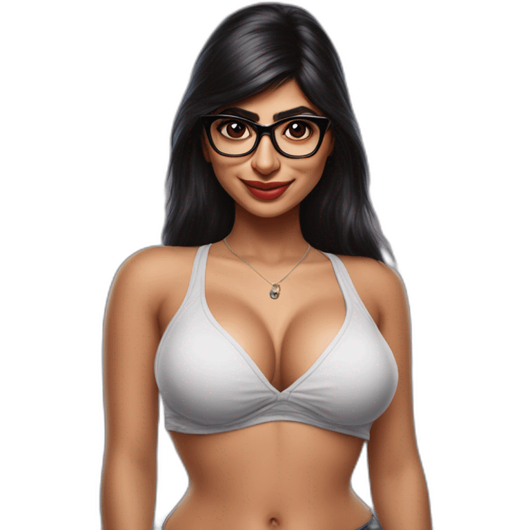 mia khalifa pinup hyperrealistic emoji