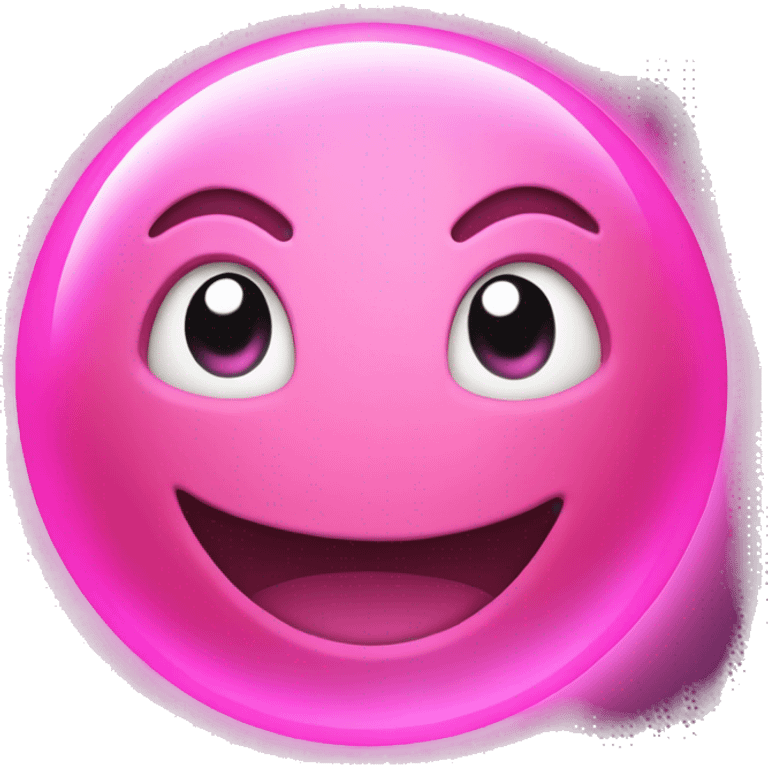 a glowing ball of pink energy emoji