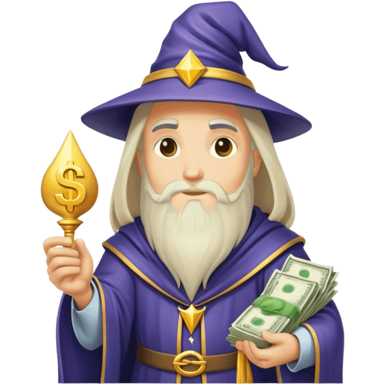 Wizard with money  emoji