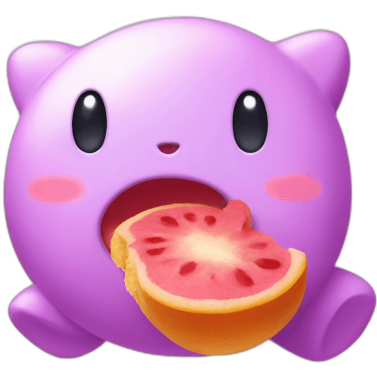 kirby eating emoji