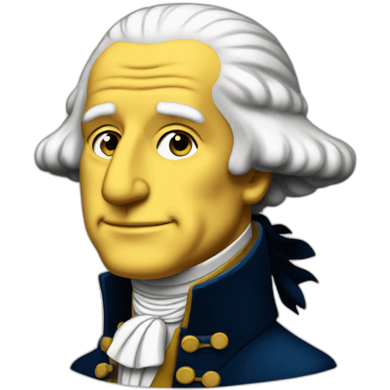 George Washington in simpson style emoji