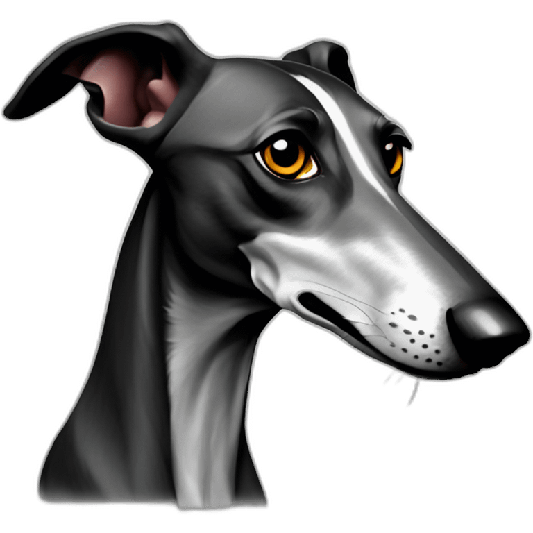 Galgo español barcino oscuro emoji