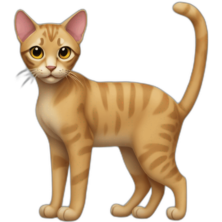 Serengeti Cat Full Body emoji