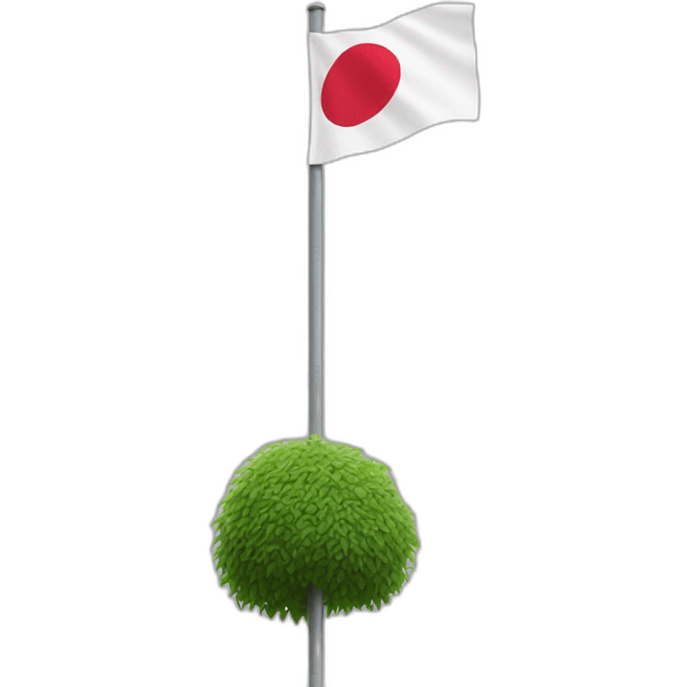 Japan flag on pole emoji