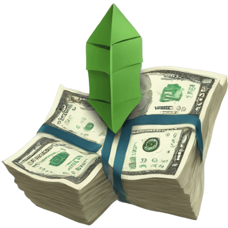 money growing infographic upward arrow emoji