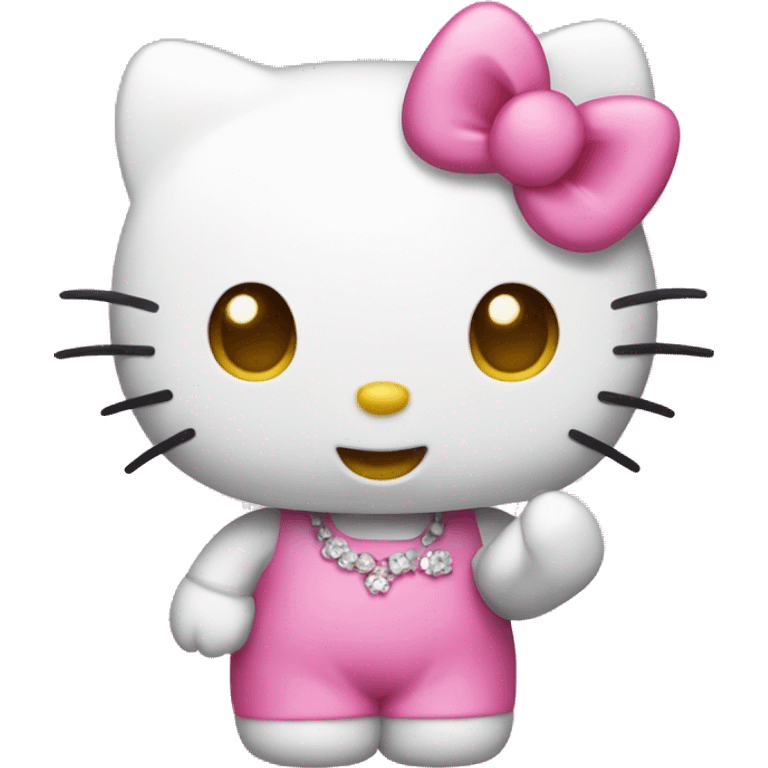 Pink hello kitty emoji