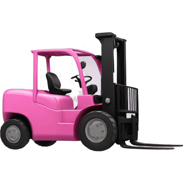 pink forklift emoji