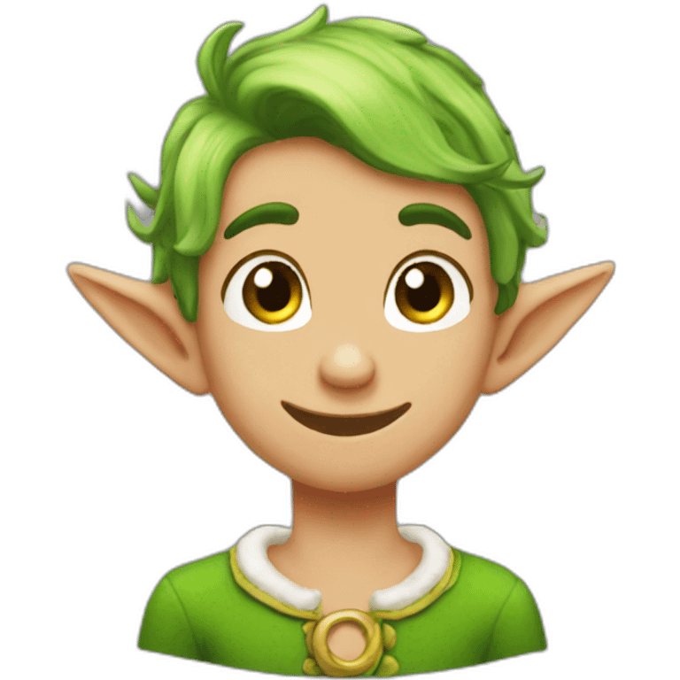 elf twink blushing emoji