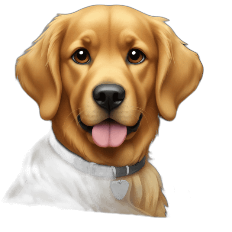 Golden retriever and rottweiller in black cabriolet emoji