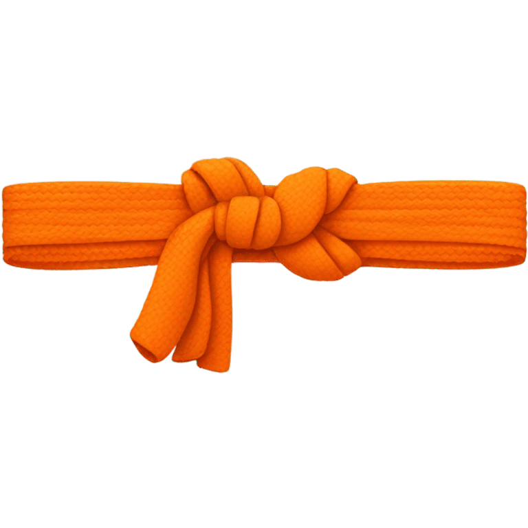 orange karate belt emoji