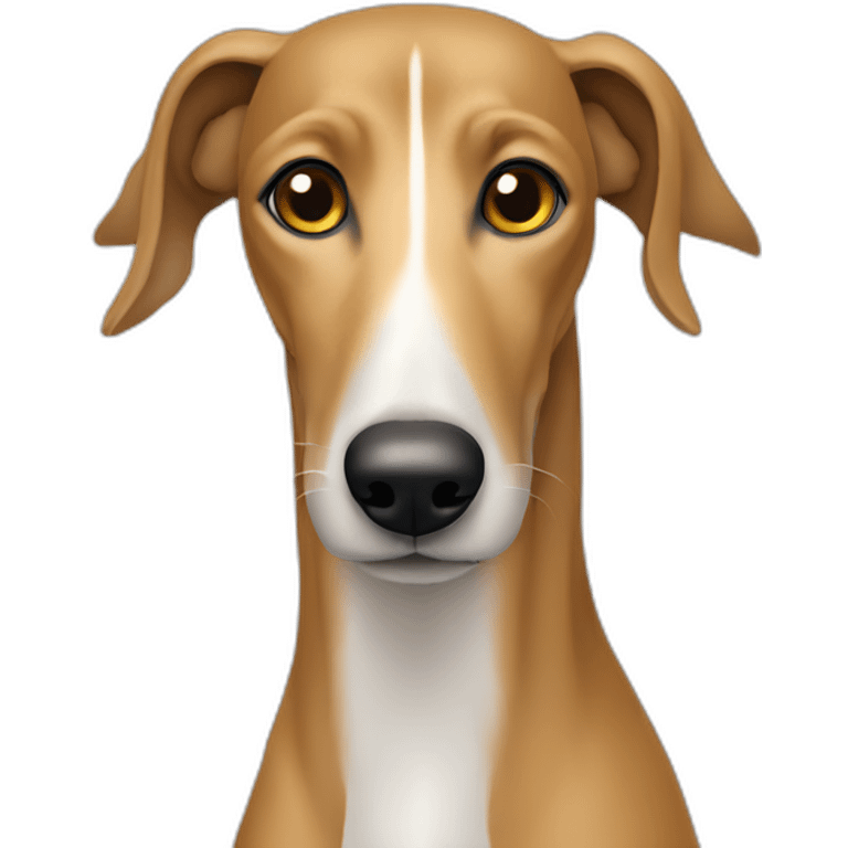 tan greyhound head emoji