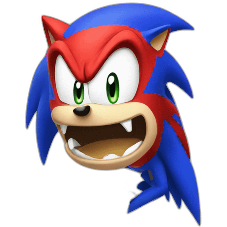 angry sonic emoji