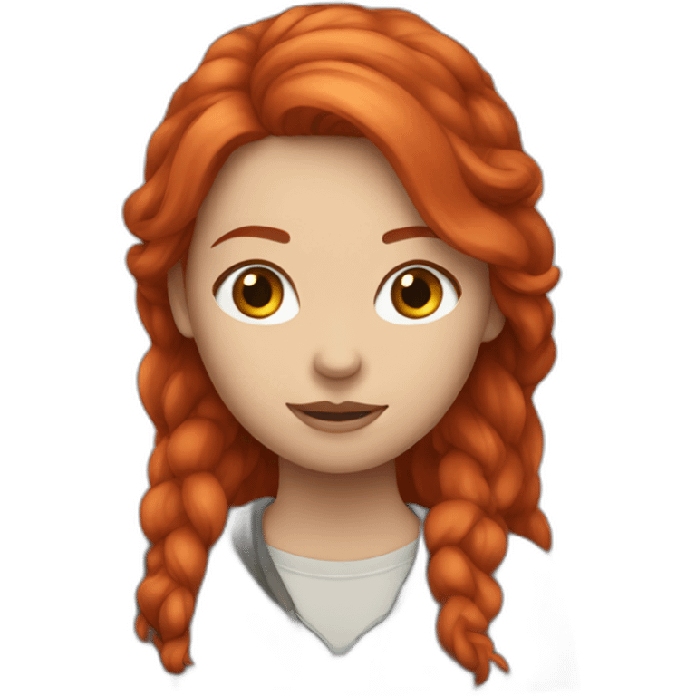 Alexa red headed girl emoji