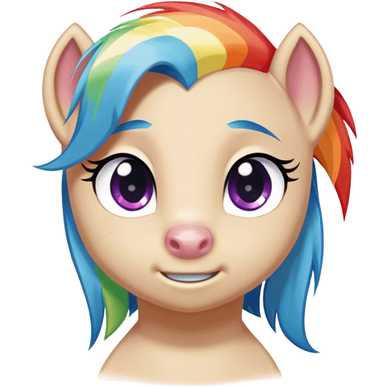 Rainbow Dash from My Little Pony emoji