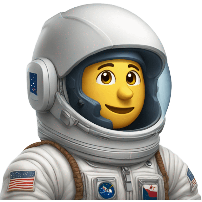 Astronauta con audífonos emoji