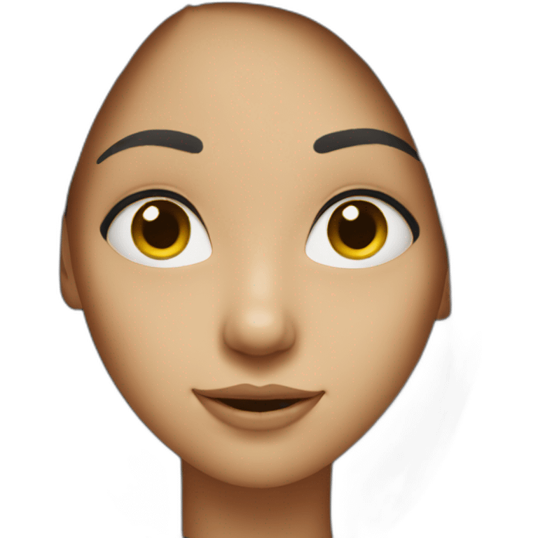 Girl with a big nose  emoji