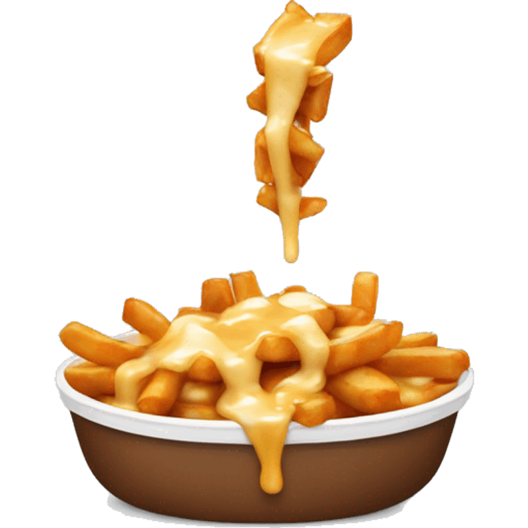 Poutine qui mange de la poutine emoji