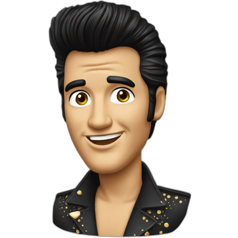 Elvis mit Haarbürste emoji