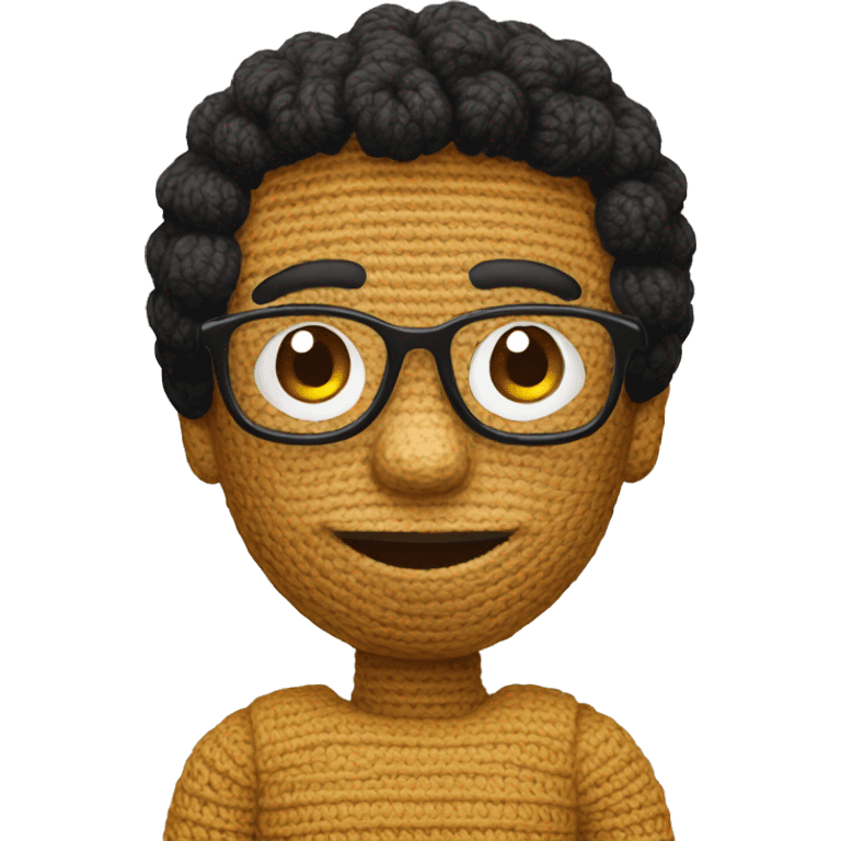 Mão fazendo crochet emoji