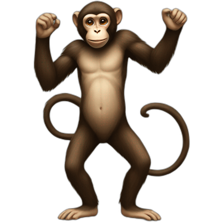 monkey painting full body emoji