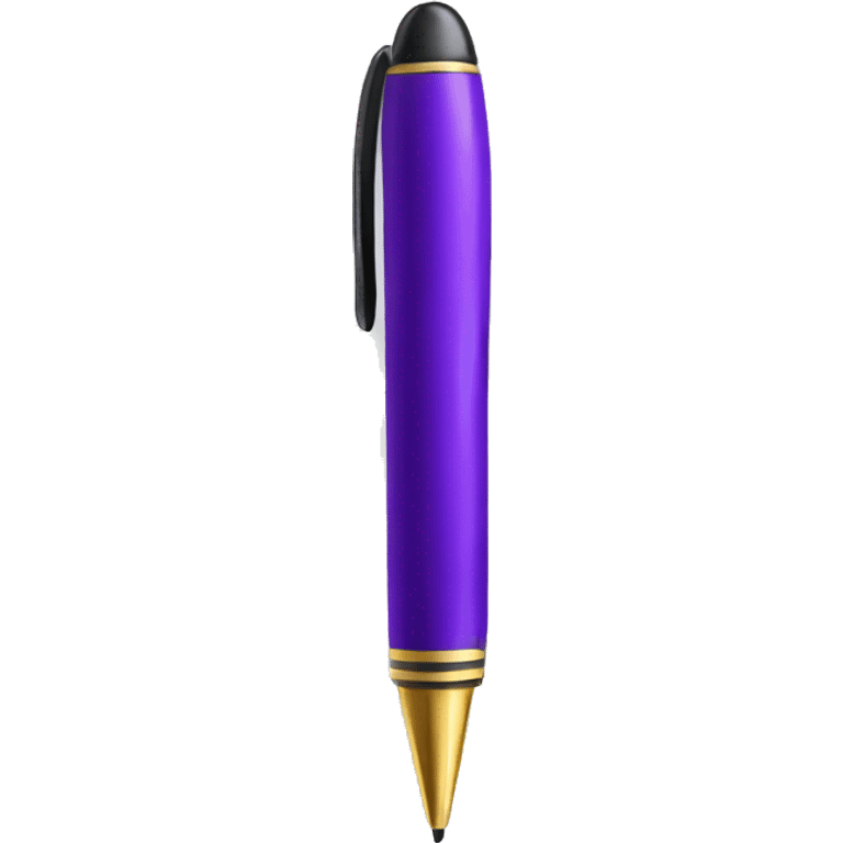 Purple pen emoji