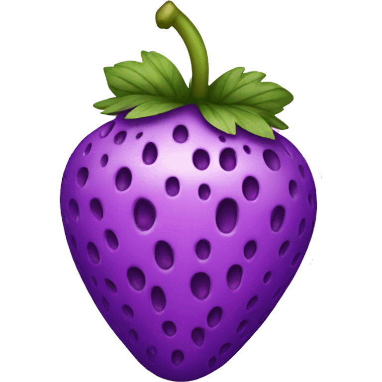 purple strawberry emoji