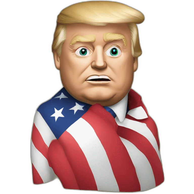 trump embrasse macron emoji