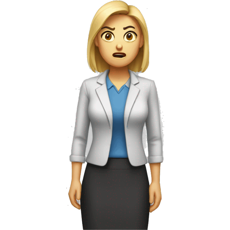 angry teacher female emoji