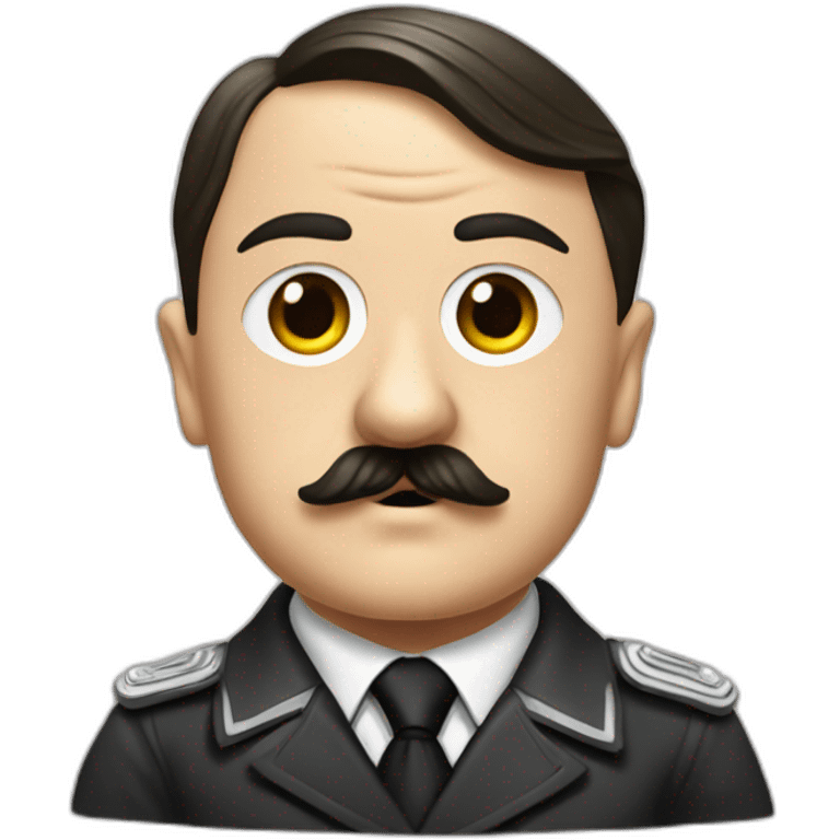 Adolf hitler  with Eiffel tower emoji