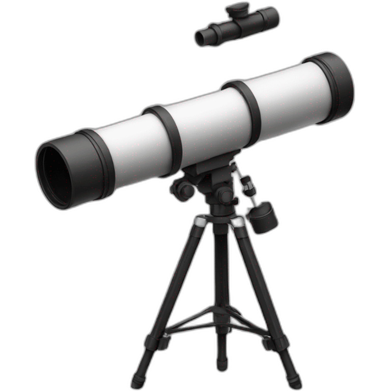 telescope b&w emoji