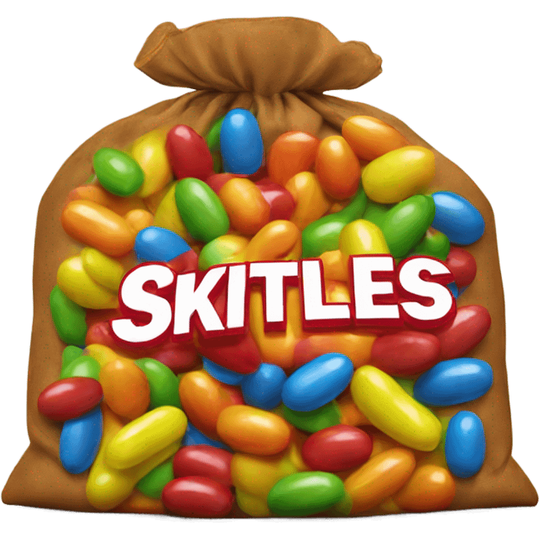 Bag of skittles emoji